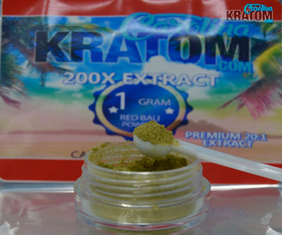 Closeup of Carolina Kratom Gold 45